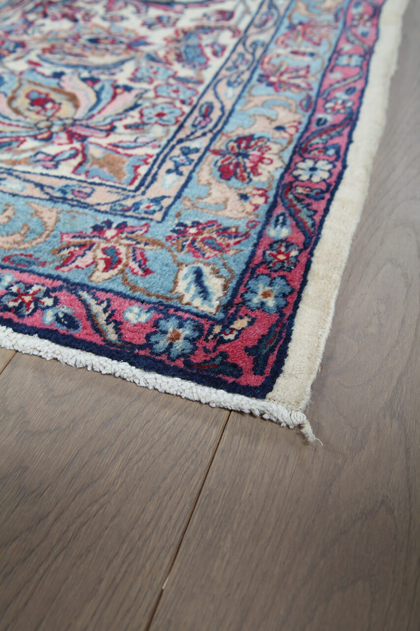 Tappeto Kerman Antico Persiano Autentico | Annodato a Mano 400x326cm - Image 4