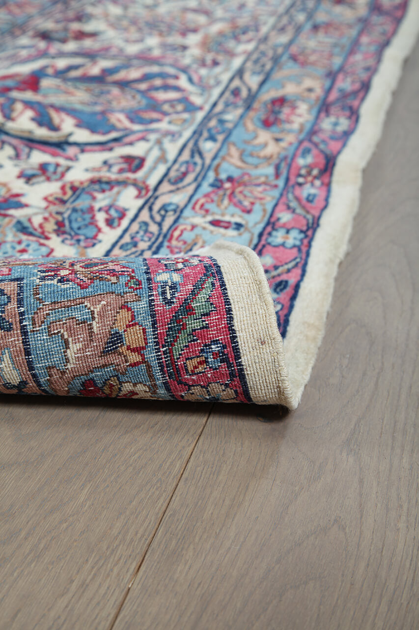 Tappeto Kerman Antico Persiano Autentico | Annodato a Mano 400x326cm - Image 5