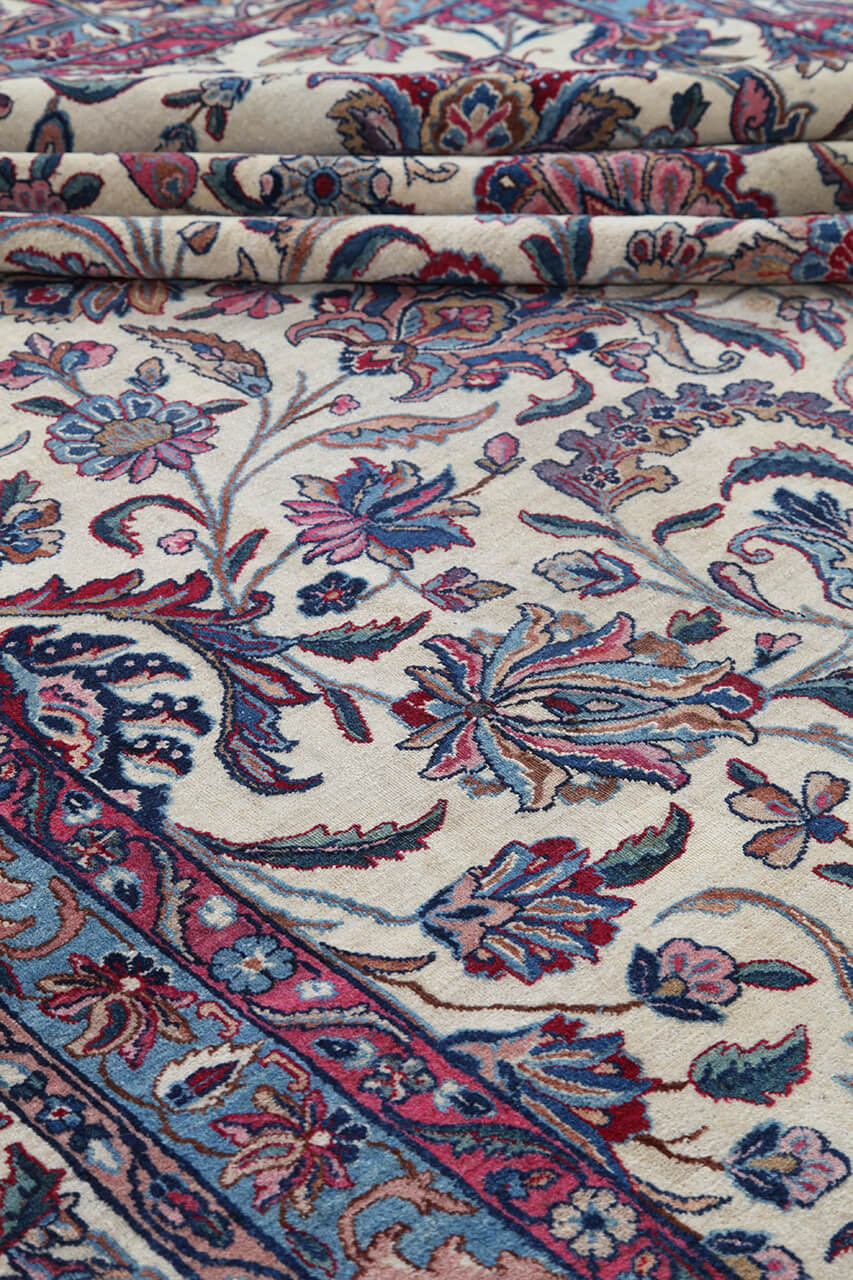 Tappeto Kerman Antico Persiano Autentico | Annodato a Mano 400x326cm - Image 6