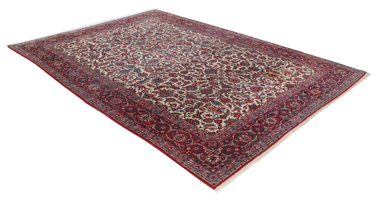 Tappeto Isfahan Antico Persiano Autentico | Annodato a Mano 335x245cm - Image 3