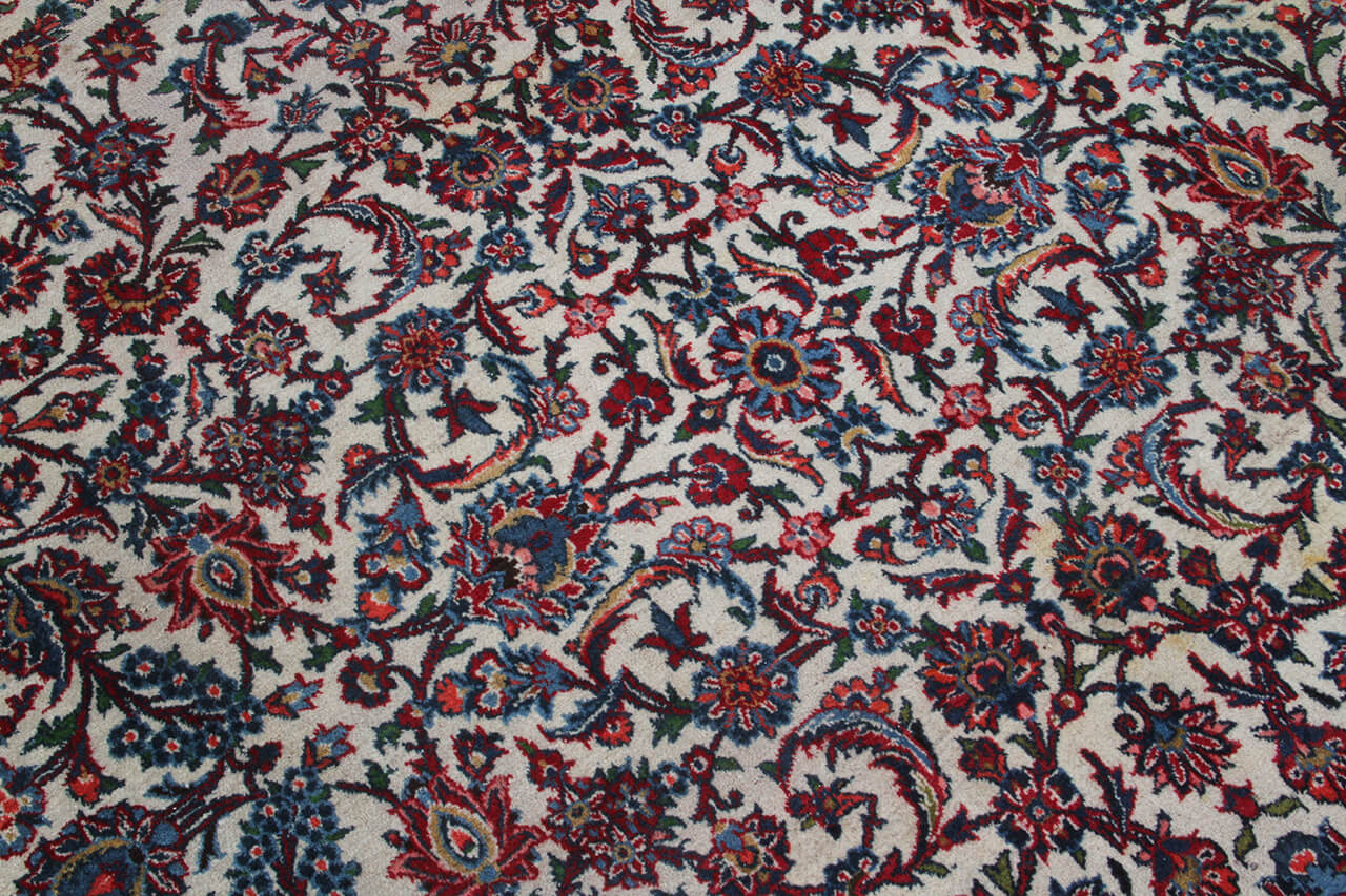Tappeto Isfahan Antico Persiano Autentico | Annodato a Mano 335x245cm - Image 6