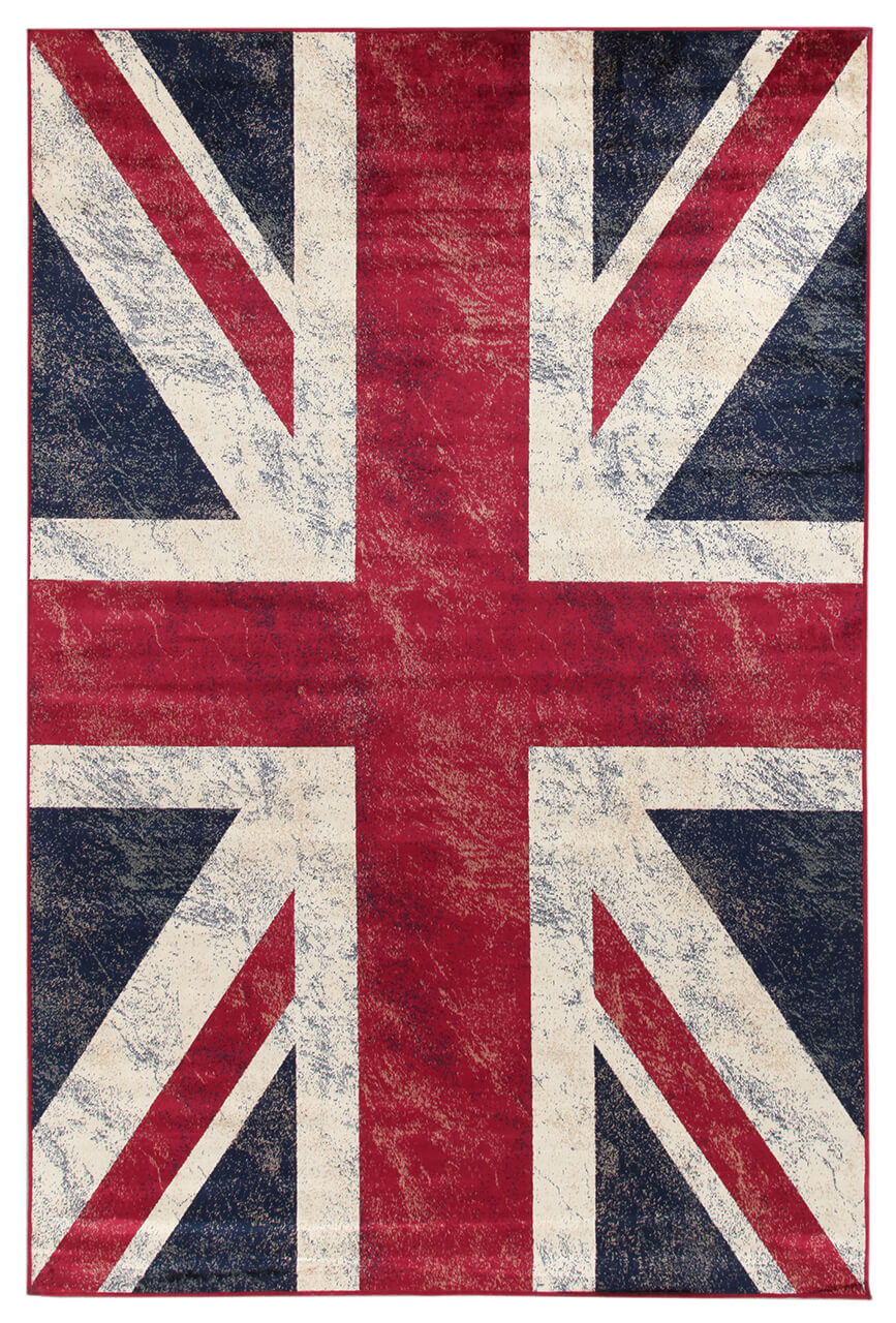 Tappeto Bandiera Inglese UK - Union Jack - Ideale per Camera da letto e Cameretta Bambini