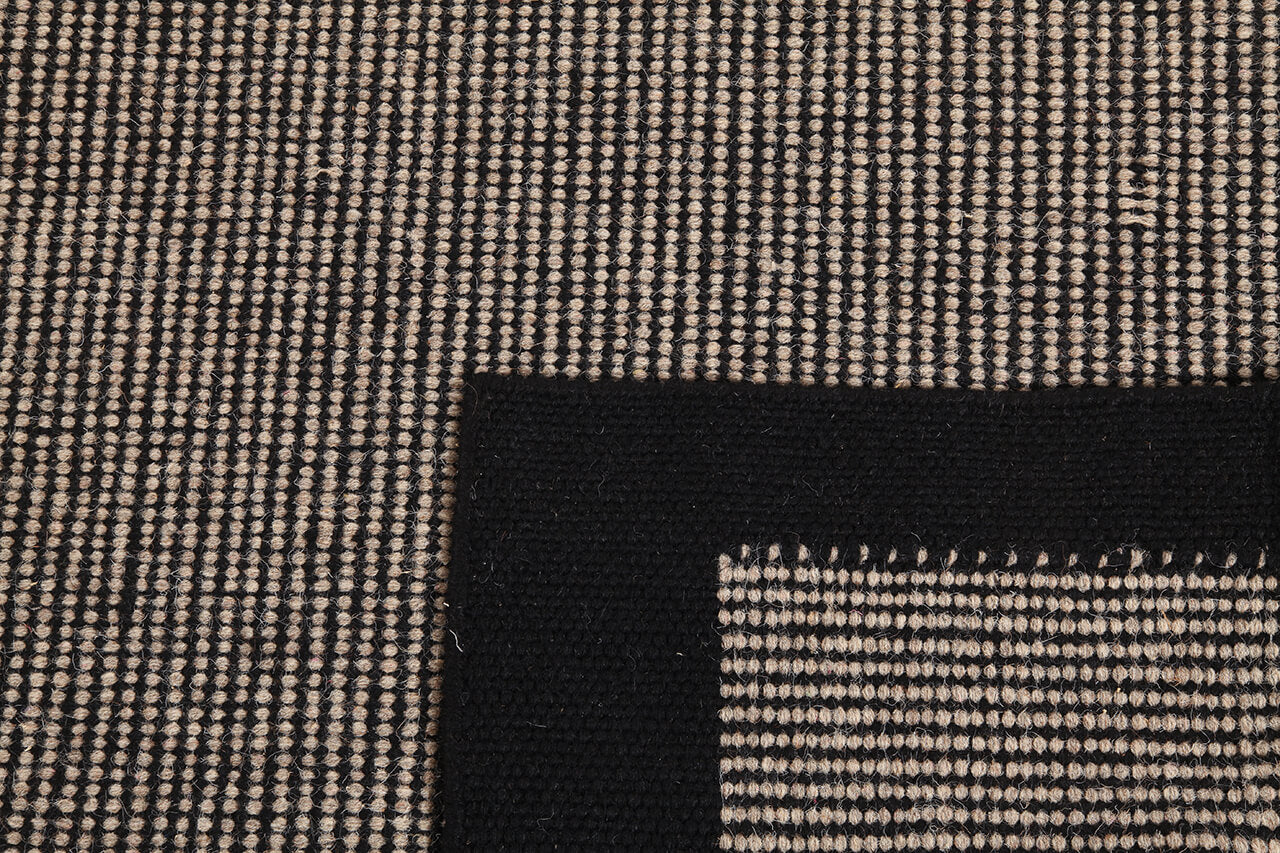 Tappeto in Lana - JENSEN SAND - Nero Grigio Design nordico - Image 4