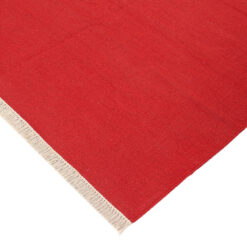 Alternative view of Tappeto in lana - fatto a mano - Ubique Rosso  – Tinta Unita - stile essenziale