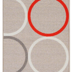 Tappeto per la Cucina - OPTY - Beige e Arancione - Antiscivolo