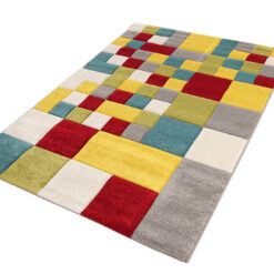 Alternative view of Tappeto Moderno Allegra - Multicolore - Morbido e Antiscivolo | Ideale per Soggiorno, Camera da letto e Cameretta