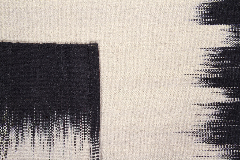 Tappeto KILIM IKAT BLACK IVORY - Image 3