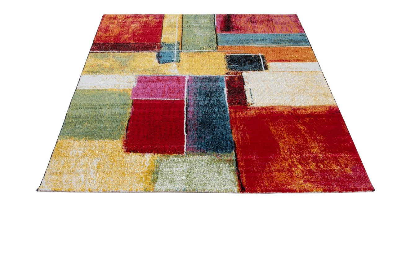 Tappeto Moderno Gallery F - Multicolore Geometrico - Antiscivolo | Ideale per Soggiorno, Camera da letto e Cameretta - Image 3