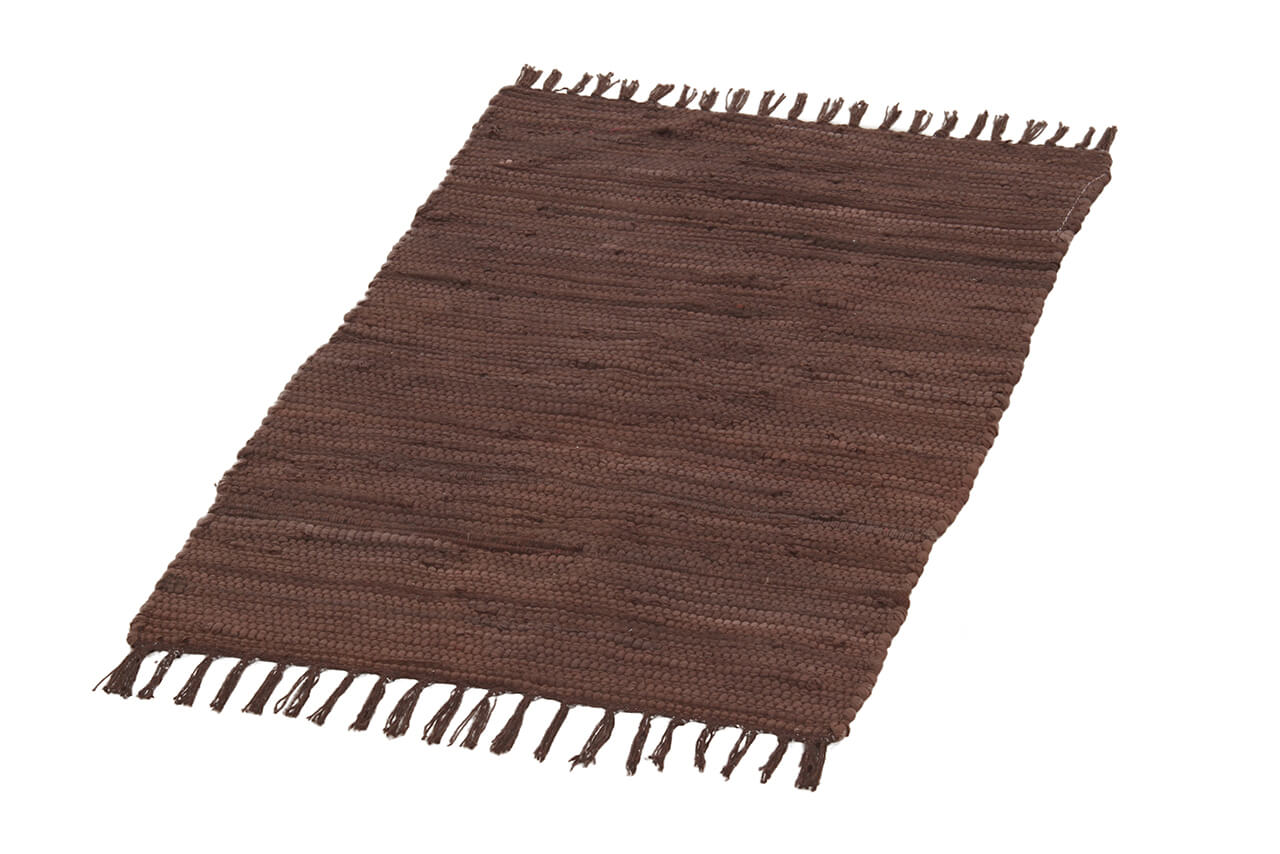 Tappeto Abano Marrone in Cotone - Lavabile in Lavatrice - Ideale per Bagno o Cucina - Image 4