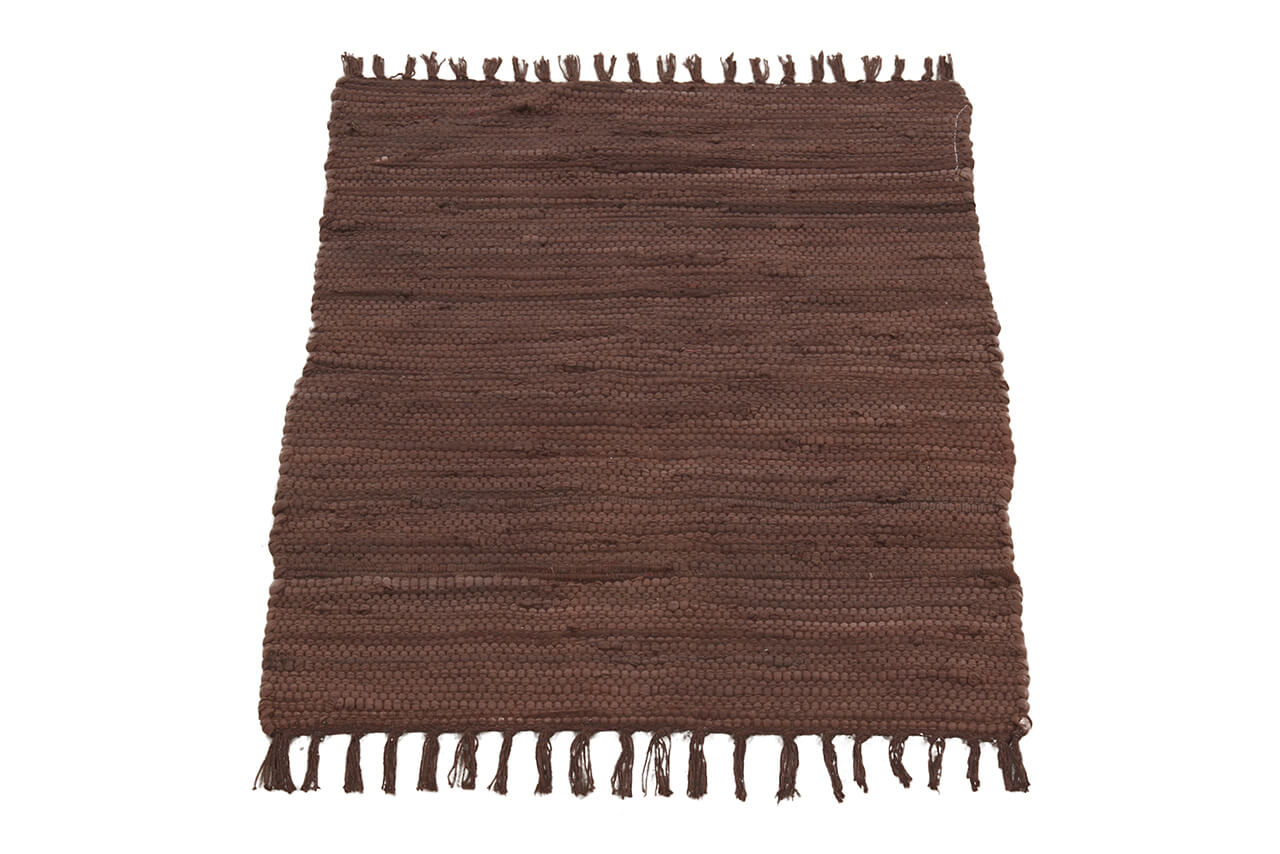 Tappeto Abano Marrone in Cotone - Lavabile in Lavatrice - Ideale per Bagno o Cucina - Image 6