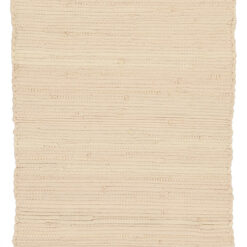 Tappeto Abano Avorio in Cotone - Lavabile in Lavatrice - Ideale per Bagno o Cucina