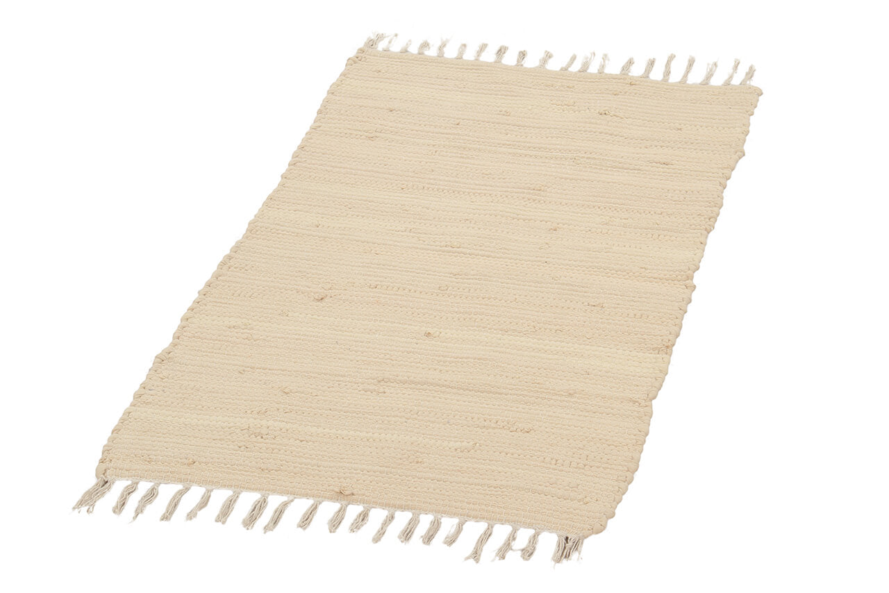 Tappeto Abano Avorio in Cotone - Lavabile in Lavatrice - Ideale per Bagno o Cucina - Image 4