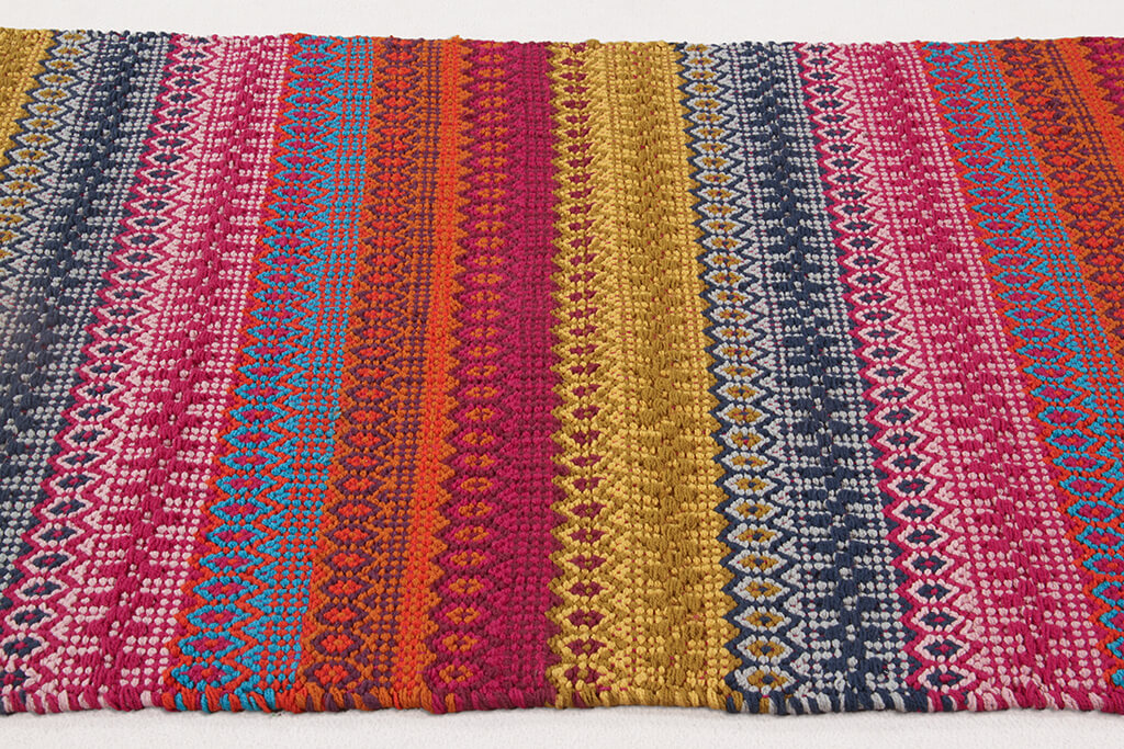 Tappeto in Cotone Multicolore Senegal - Lavabile in Lavatrice - Fatto a mano - Image 3