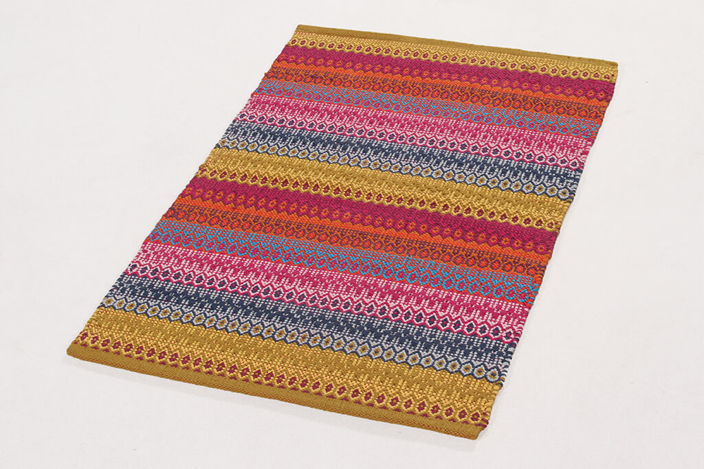 Tappeto in Cotone Multicolore Senegal - Lavabile in Lavatrice - Fatto a mano - Image 4