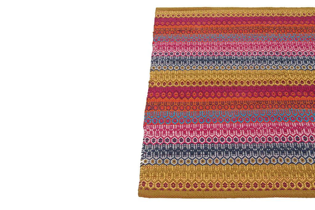 Tappeto in Cotone Multicolore Senegal - Lavabile in Lavatrice - Fatto a mano - Image 6