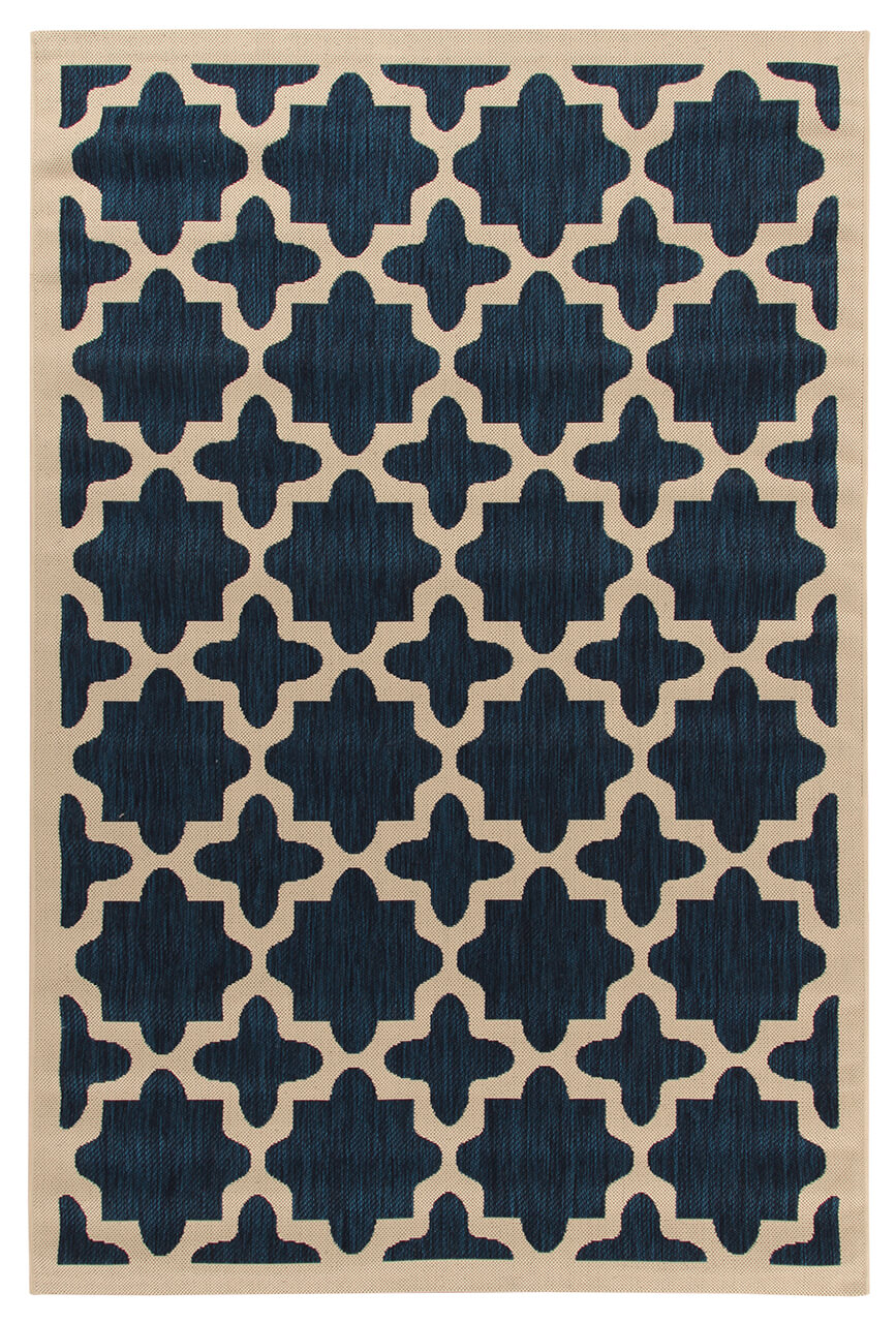 Tappeto da Esterno - Indoor/Outdoor - Navy Blu | Ideale per Terrazze, Balconi, Patio, Verande