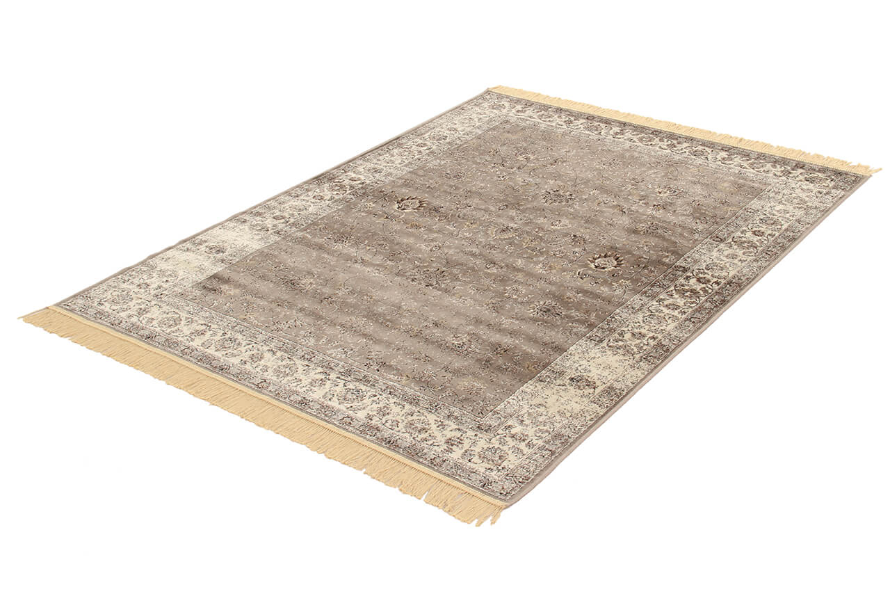 Tappeto Vintage Tabriz 1 Grey Blue – Viscosa Stile Orientale – Grigio Blu - Image 4