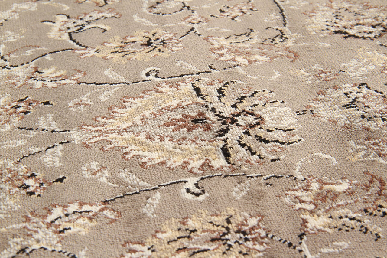 Tappeto Vintage Tabriz 1 Grey Blue – Viscosa Stile Orientale – Grigio Blu - Image 6