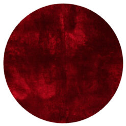 Tappeto Shaggy Rotondo Rosso - Morbido e Resistente | elegante per ogni ambiente