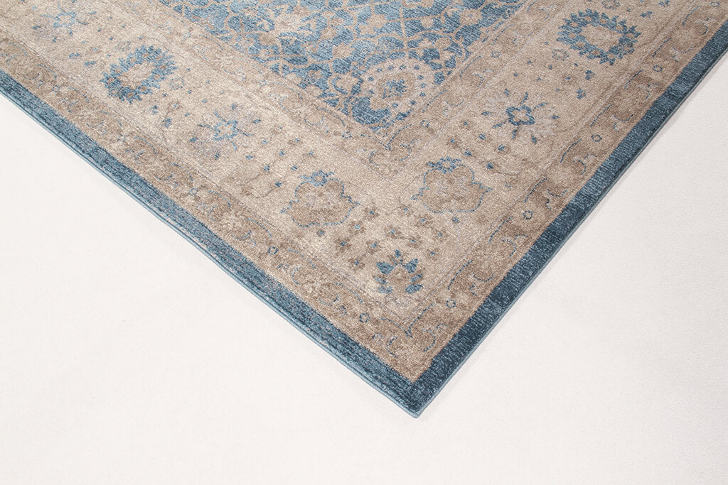 Tappeto Stile Orientale Vintage - Parma - Grigio Blu chiaro | Ideale per Soggiorno e Sala da Pranzo - Image 4