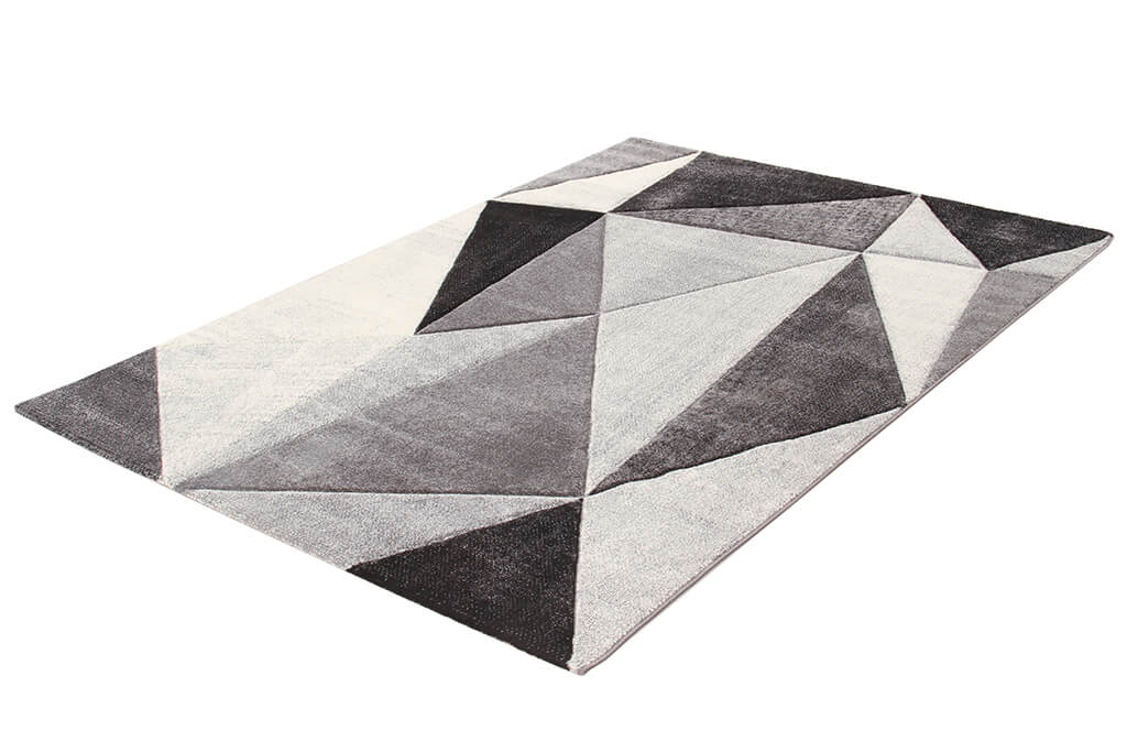 Tappeto Moderno Ray Geometrico - Grigio Dark - Antiscivolo | Ideale per Soggiorno, Camera da Letto, Sala da Pranzo - Image 5