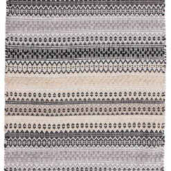 Tappeto in Cotone Grigio Senegal - Lavabile in Lavatrice - Fatto a mano