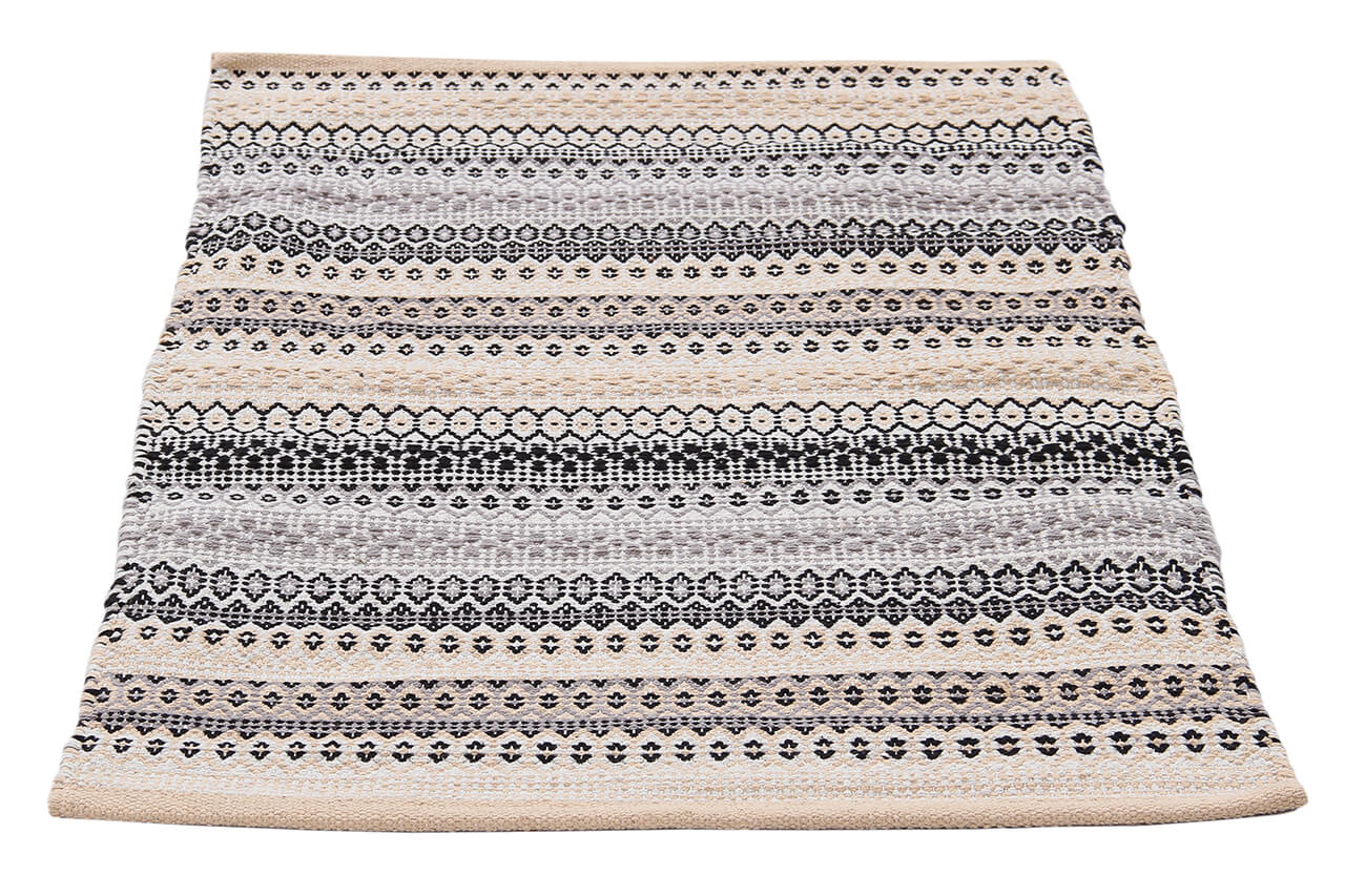 Tappeto in Cotone Grigio Senegal - Lavabile in Lavatrice - Fatto a mano - Image 3