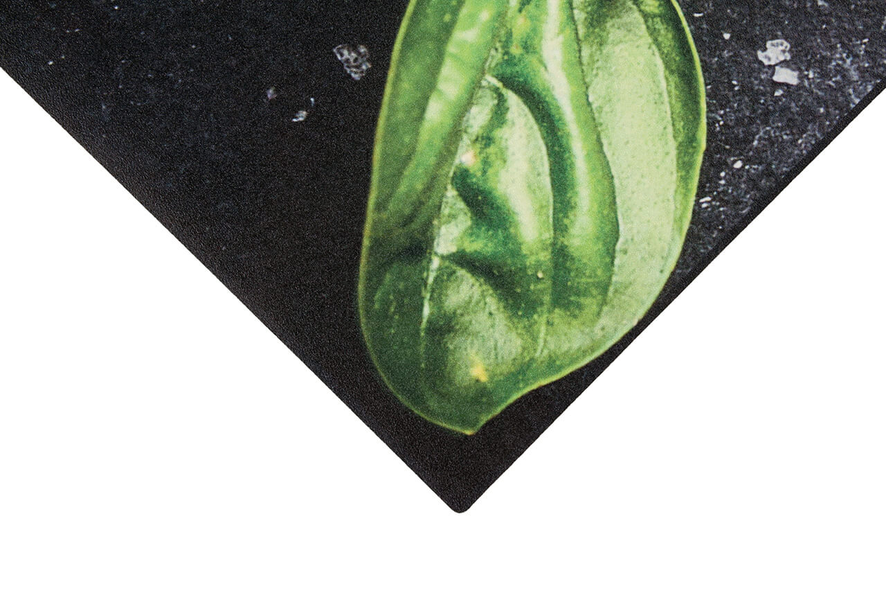 Tappeto Cucina Vinile Vista Basilius – Erbe Aromatiche – Made in Italy - Disegno Basilico - Image 3