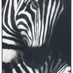 Tappeto Decorativo Vinile Vista BW04 Zebra – Bianco e Nero – Made in Italy