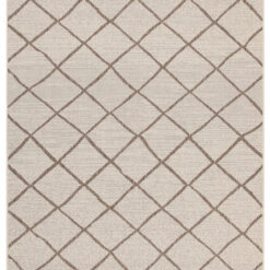 Tappeto esterno Veranda Champagne Taupe geometrico e resistente