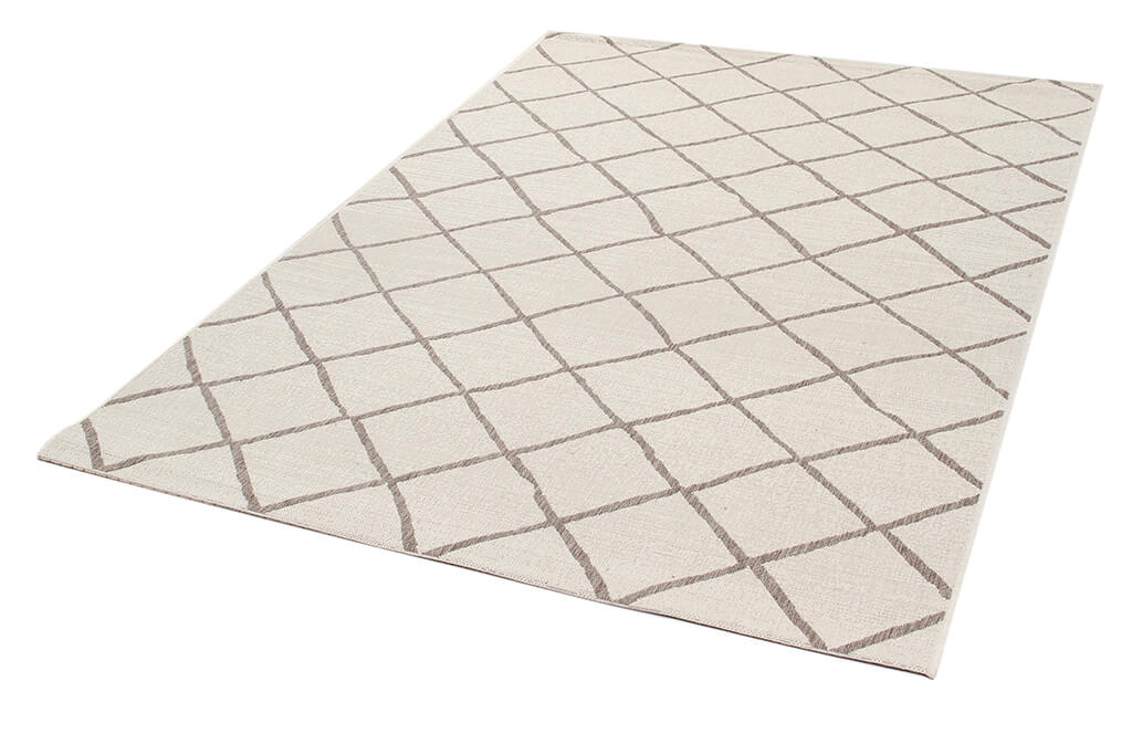 Tappeto esterno Veranda Champagne Taupe geometrico e resistente - Image 2