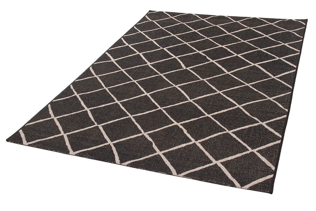 Tappeto da Esterno/Interno Veranda C Black Silver - Geometrico - Image 2