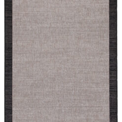 Tappeto Interno Esterno Veranda E Grey – Effetto Juta – Grigio e Nero