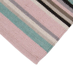 Alternative view of Tappeto in Cotone Lavabile in Lavatrice - Tessuto a mano - Casablanca Stripes Rosa | Ideale per Cucina e Bagno