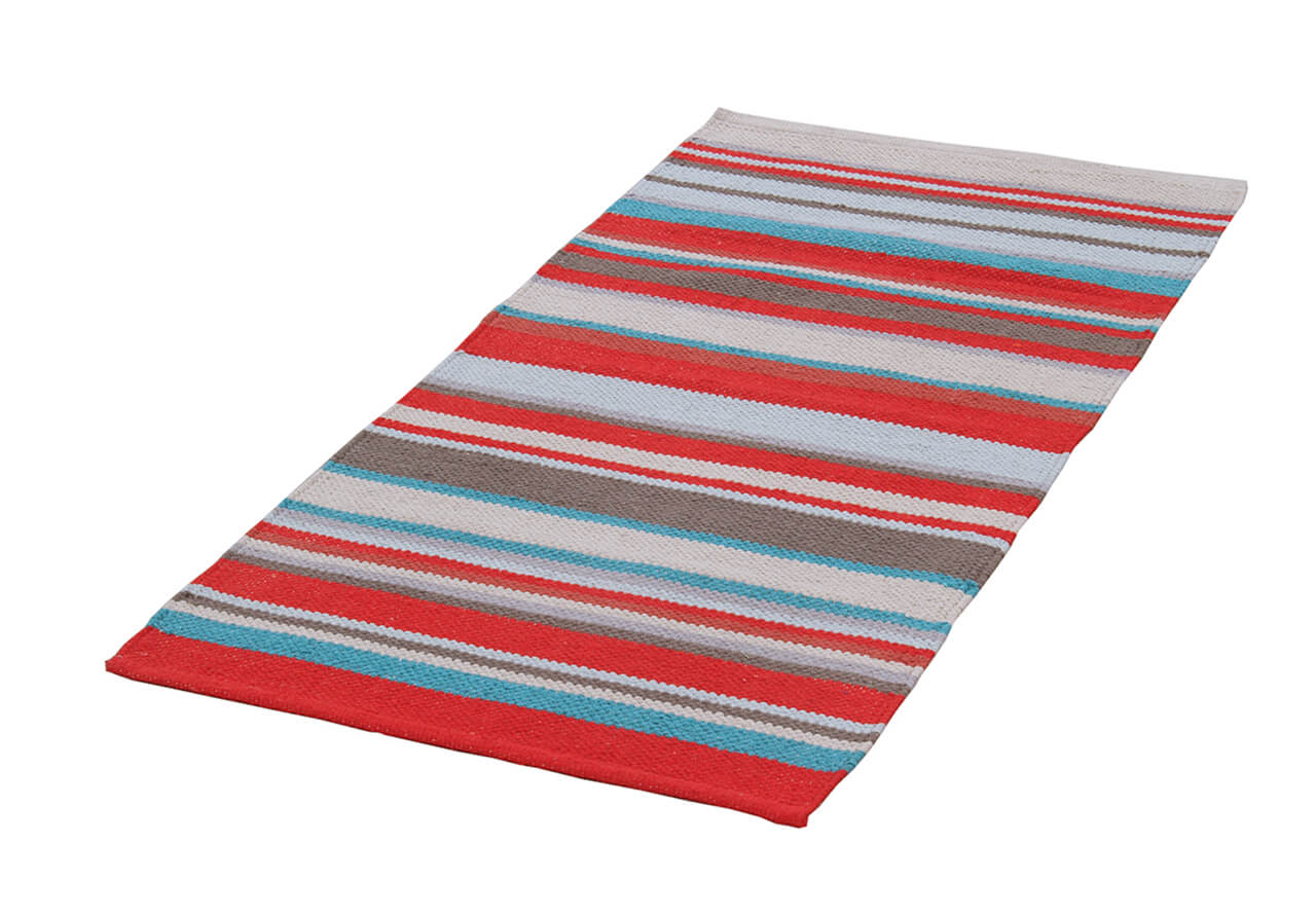 Tappeto in Cotone Lavabile in Lavatrice - Tessuto a mano - Casablanca Stripes Multicolore | Ideale per Cucina e Bagno - Image 4