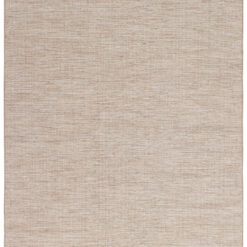 Tappeto Trento Beige nordico in lana e cotone intrecciato a mano – doubleface