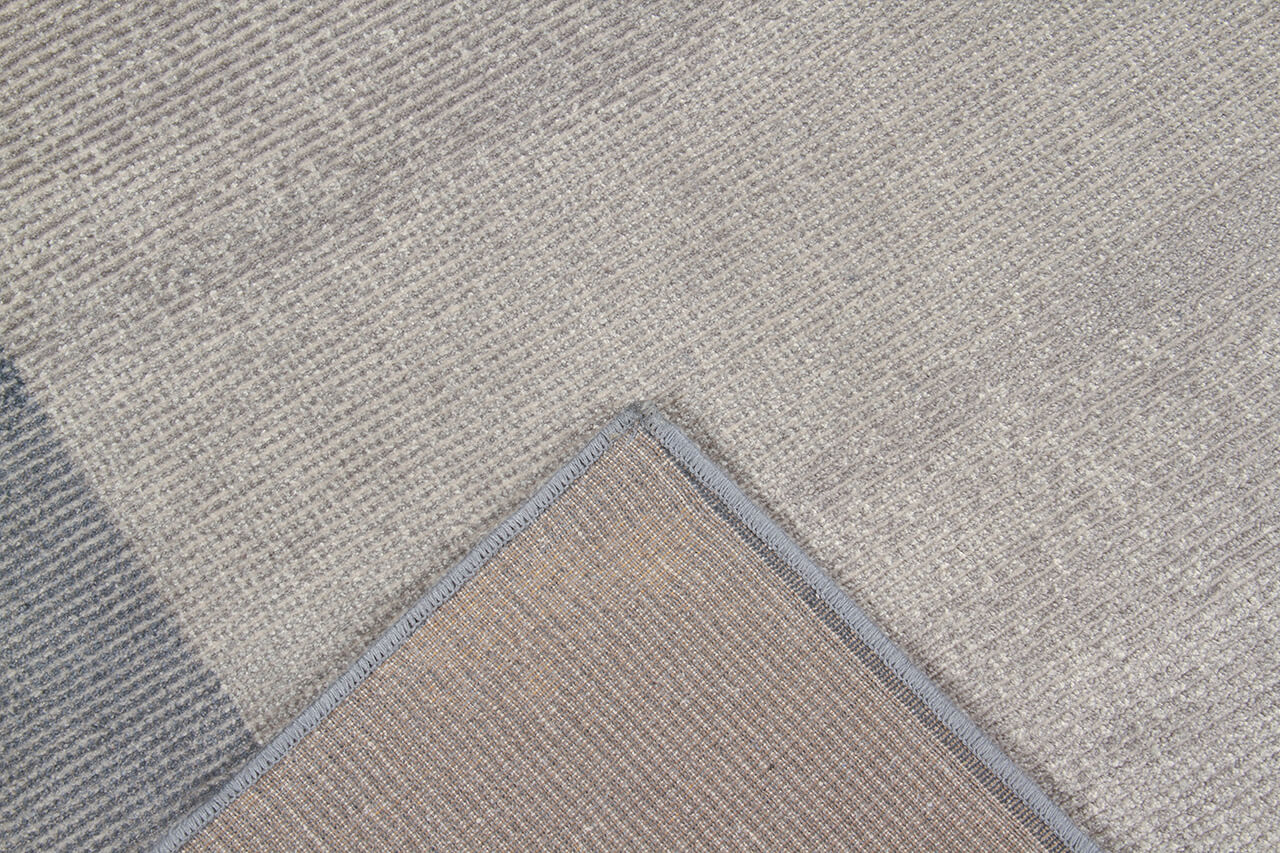 Tappeto Moderno Premium Stile Geometrico Alan 1 Grigio e Blu - Image 7