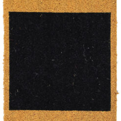 Zerbino Giallo-Nero in Fibra di Cocco Naturale 75x40cm - Resistente e Sostenibile