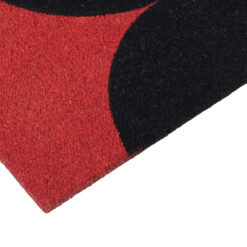 Alternative view of Zerbino Rosso-Nero in Fibra di Cocco Naturale 75x40cm - Resistente e Sostenibile