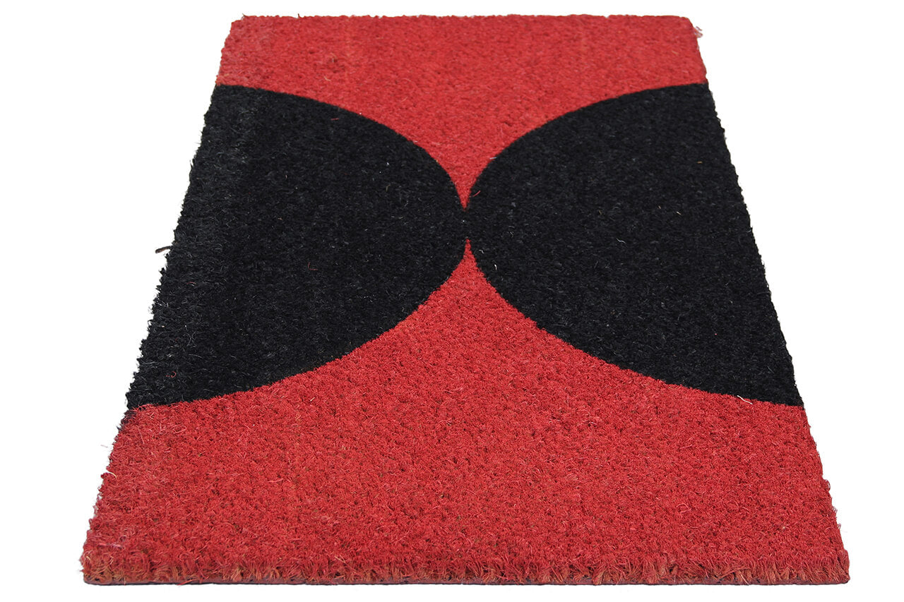 Zerbino Rosso-Nero in Fibra di Cocco Naturale 75x40cm - Resistente e Sostenibile - Image 4