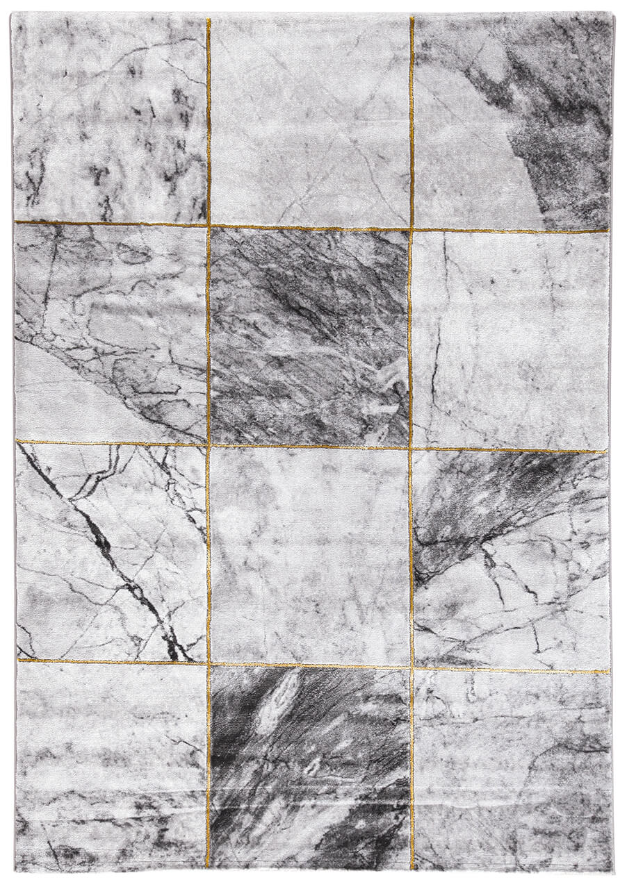 Tappeto Moderno Carrara A - Effetto Marmo - Antiscivolo | Ideale per Soggiorno, Camera da Letto, Sala da Pranzo