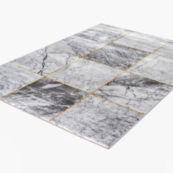 Alternative view of Tappeto Moderno Carrara A - Effetto Marmo - Antiscivolo | Ideale per Soggiorno, Camera da Letto, Sala da Pranzo
