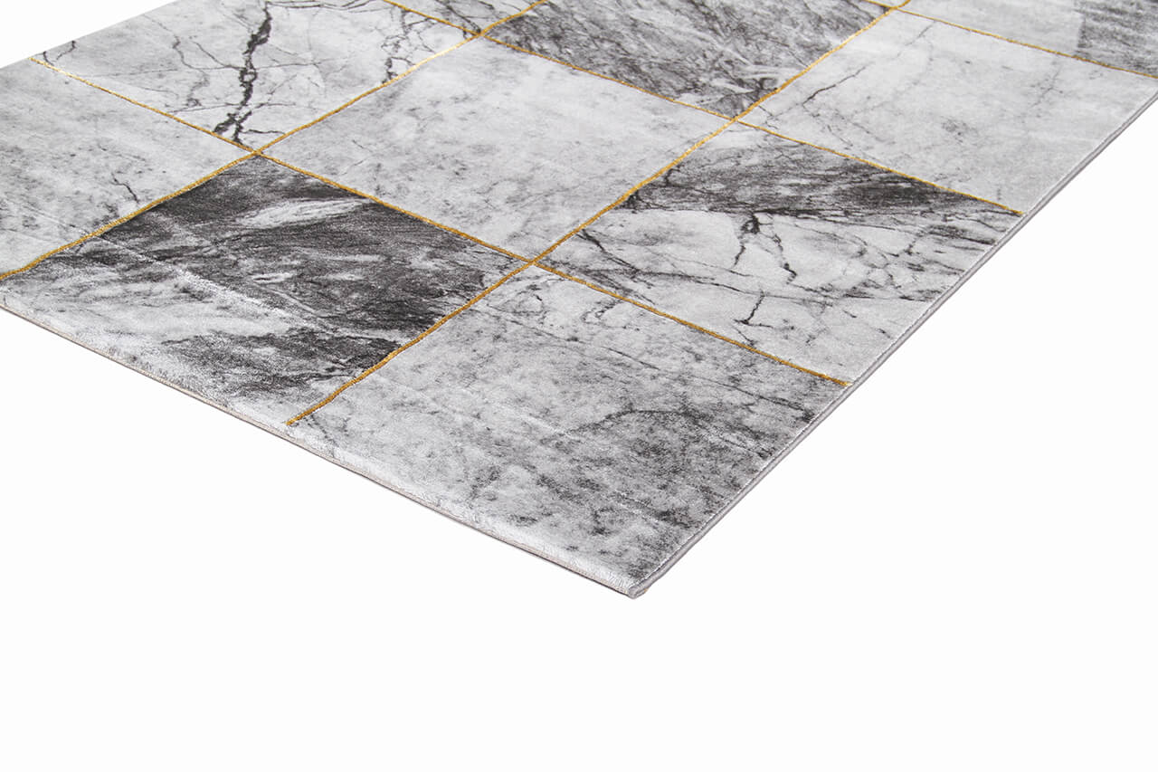 Tappeto Moderno Carrara A - Effetto Marmo - Antiscivolo | Ideale per Soggiorno, Camera da Letto, Sala da Pranzo - Image 3