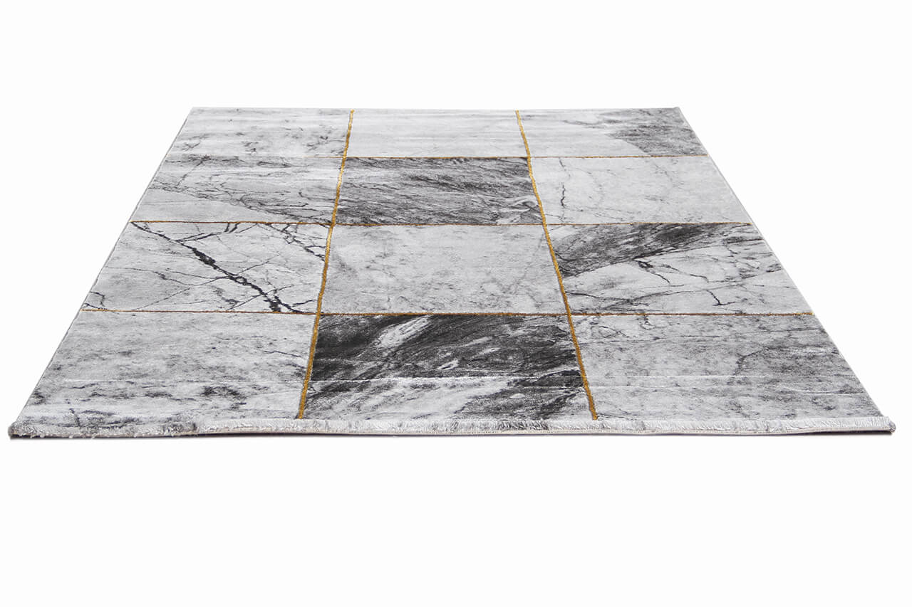 Tappeto Moderno Carrara A - Effetto Marmo - Antiscivolo | Ideale per Soggiorno, Camera da Letto, Sala da Pranzo - Image 4