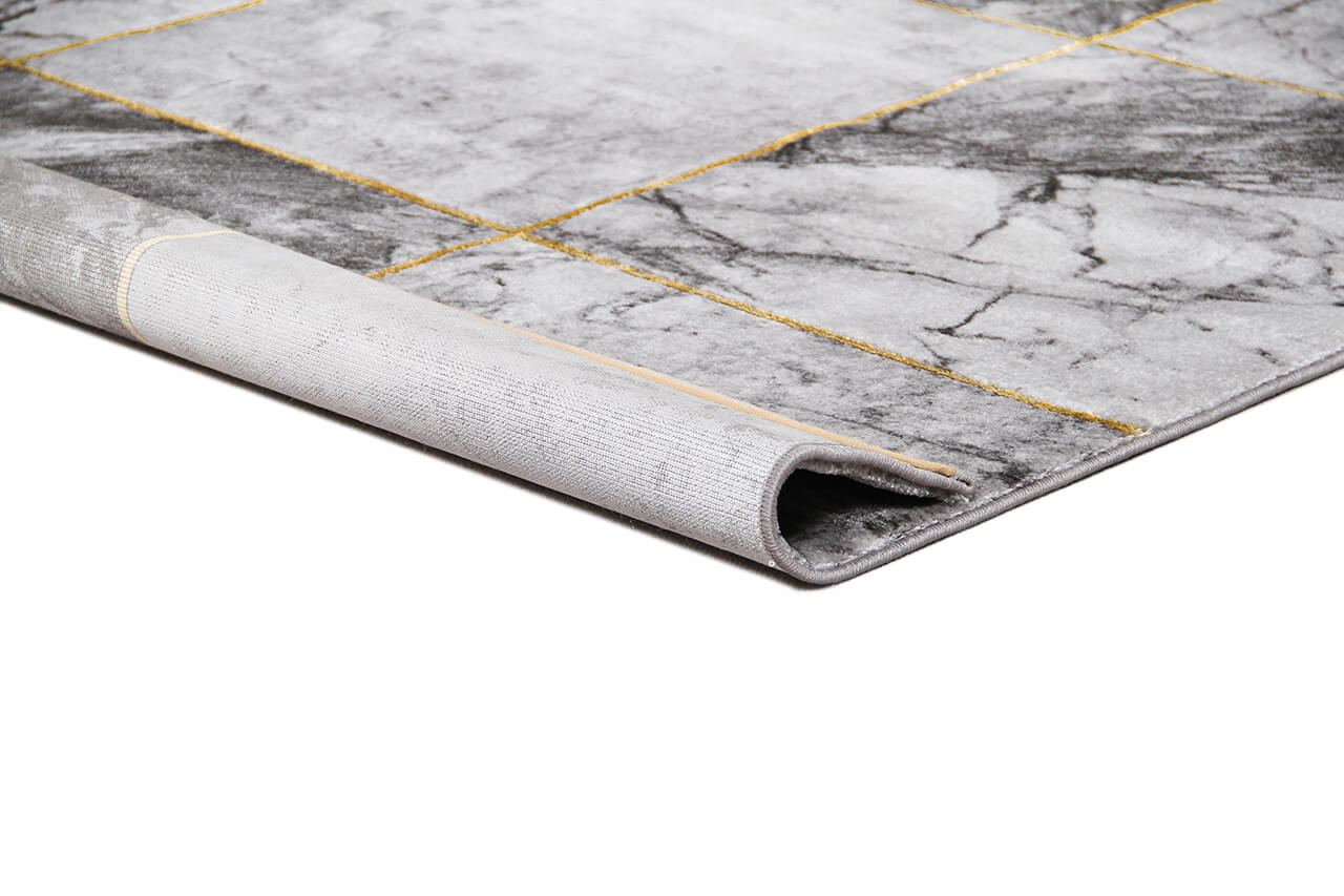 Tappeto Moderno Carrara A - Effetto Marmo - Antiscivolo | Ideale per Soggiorno, Camera da Letto, Sala da Pranzo - Image 5