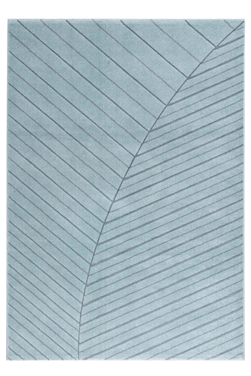 Tappeto Moderno Handcarved Blu - Antiscivolo | Ideale per Soggiorno, Camera da letto, Sala da Pranzo