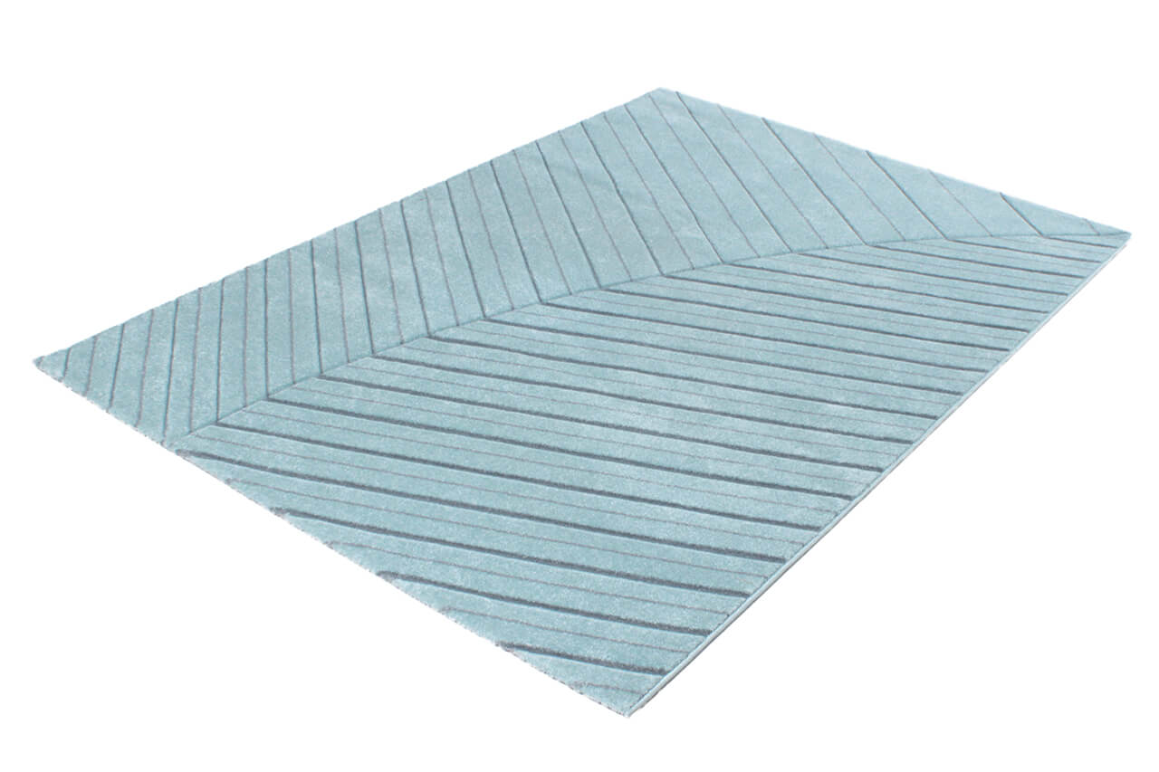 Tappeto Moderno Handcarved Blu - Antiscivolo | Ideale per Soggiorno, Camera da letto, Sala da Pranzo - Image 2