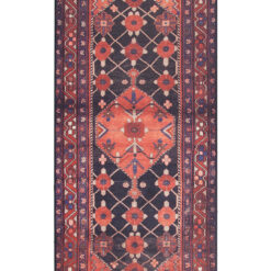 Tappeto Cucina in Vinile - Vista Hamadan Rosso Blu - Made in Italy