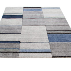 Alternative view of Tappeto Moderno Ray Geometrico - Grigio Blu - Antiscivolo | Ideale per Soggiorno, Camera da Letto, Sala da Pranzo