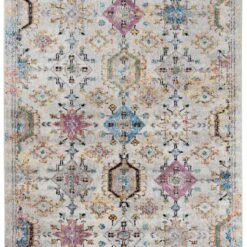 Tappeto Stile Orientale Multicolore Mamoo D - Antiscivolo - Ideale per Soggiorno e Camera da Letto